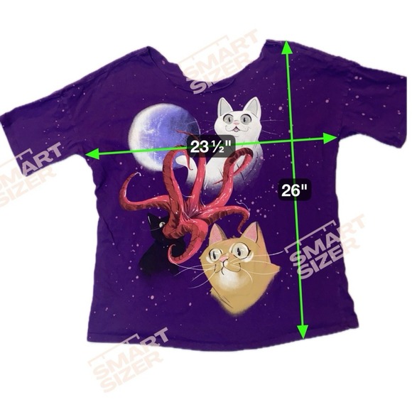 Hot Topic Flerkittens Tee Womens XL Purple Comics Her Universe Marvel Cats Funny - Picture 3 of 5